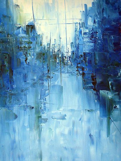 413x550 Cold - Blue Painting Abstract