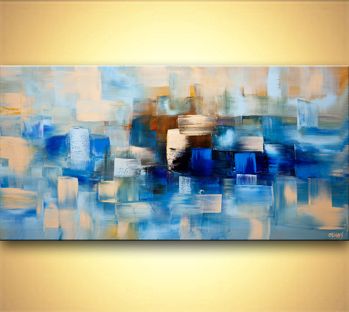 1140x1020 Painting - Blue Painting Abstract