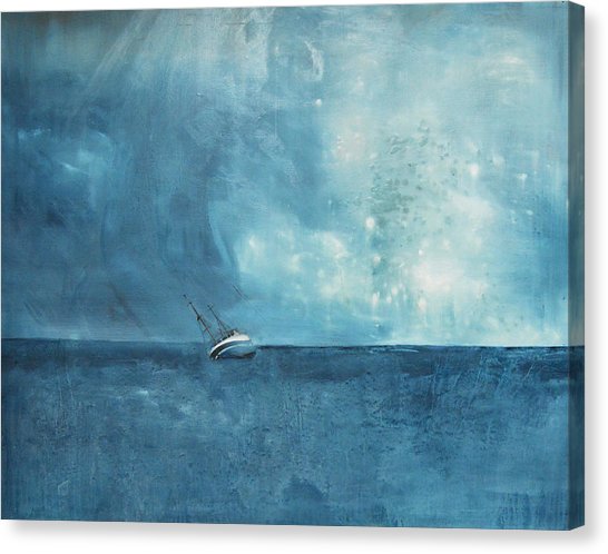 546x498 Blue Painting By Krista Bros - Blue Painting Canvas