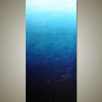 354x354 How To Paint An Ombre Canvas 14 Steps (With Pictures) - Blue Painting Canvas