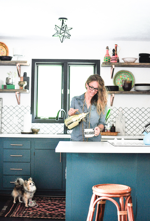 508x750 Erin Sparks Blue Peacock Painted Cabients - Blue Peacock Painting