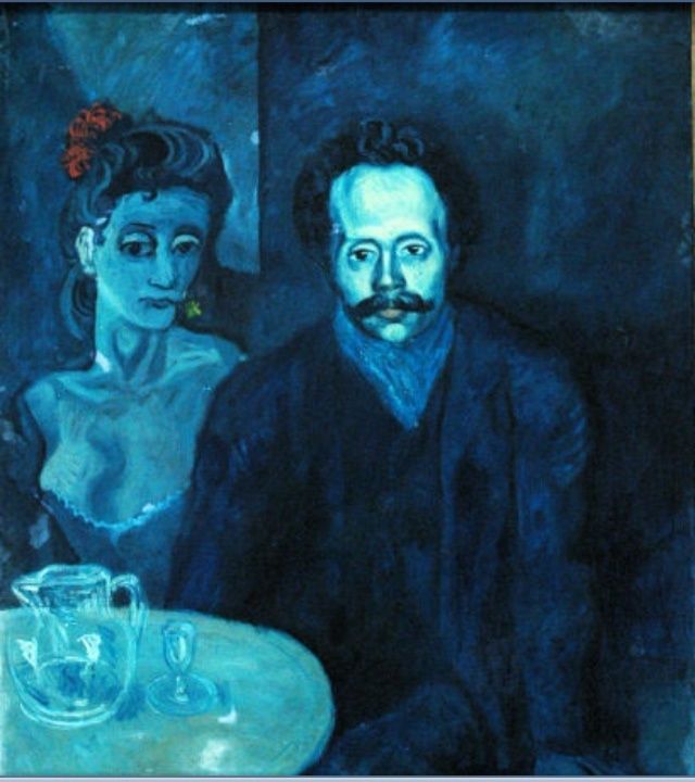 640x720 Kristen Grunewald Pablo Picasso Painted A Blue Series Starting - Blue Period Painting