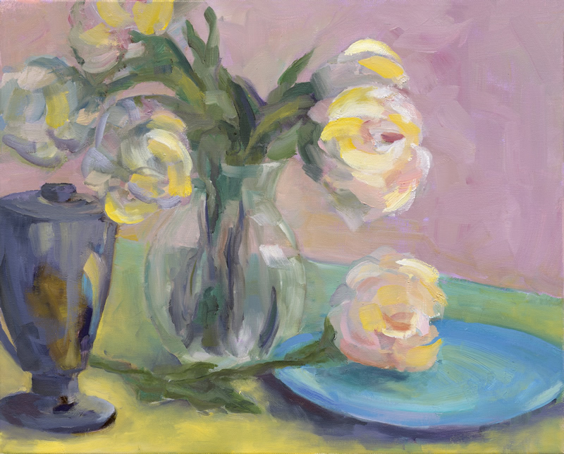 800x643 Kathryn Hutchinson - Blue Plate Special Painting