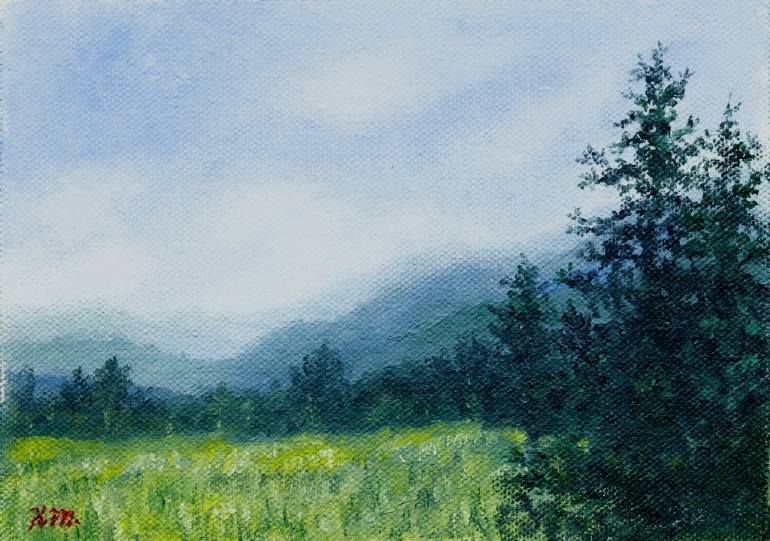 770x541 Saatchi Art Blue Ridge Mountain Meadow - Blue Ridge Mountains Painting