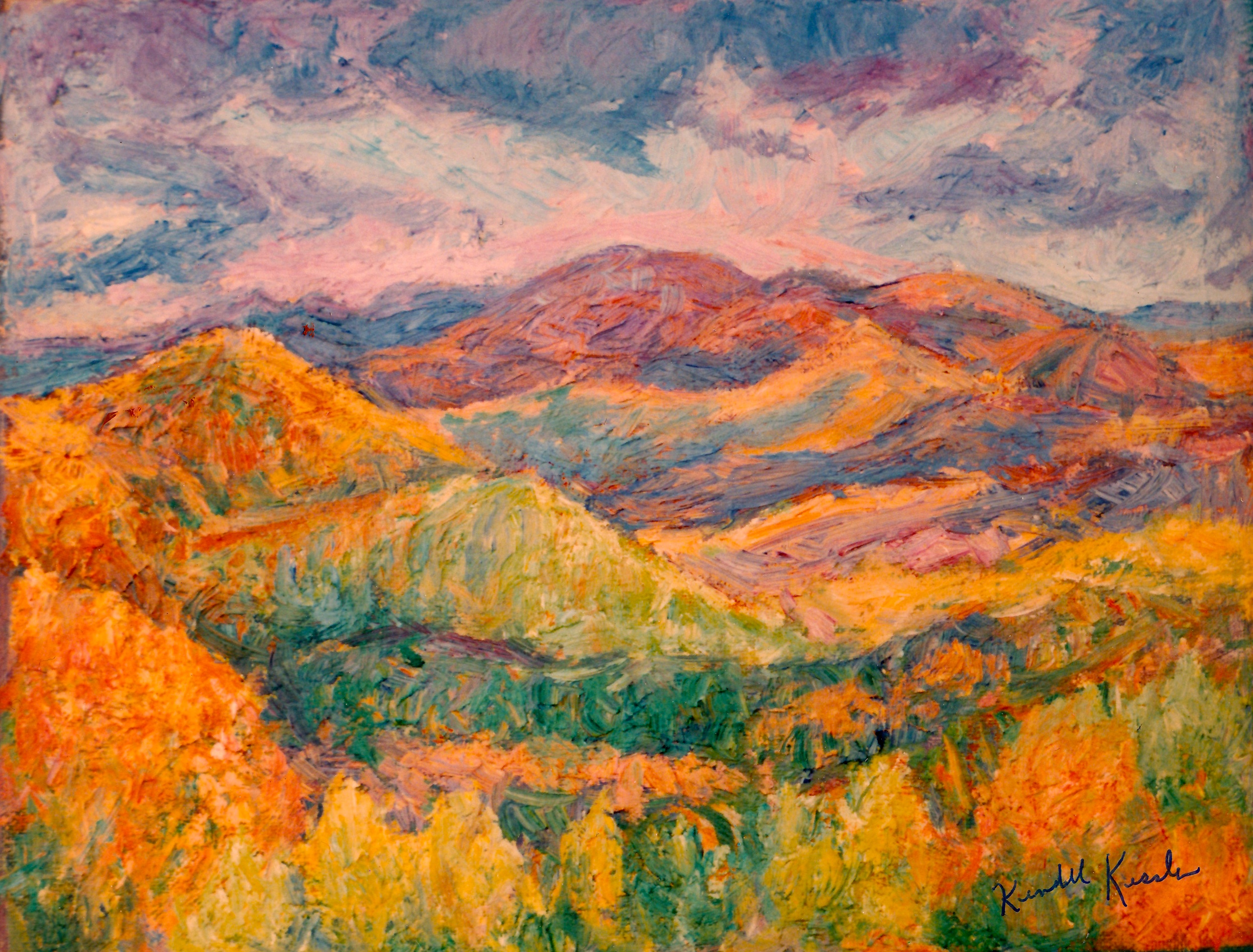 2494x1896 September 2014 Kendall Kessler Art - Blue Ridge Mountains Painting