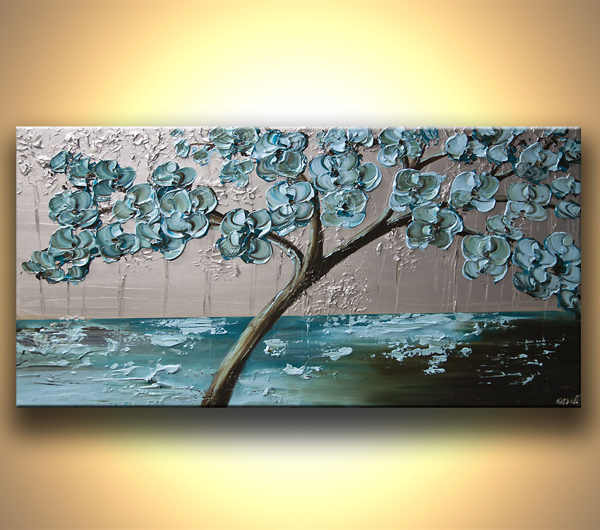 850x750 Painting - Blue Tree Painting
