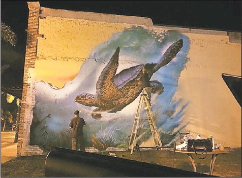 476x351 Tc - Blue Turtle Painting