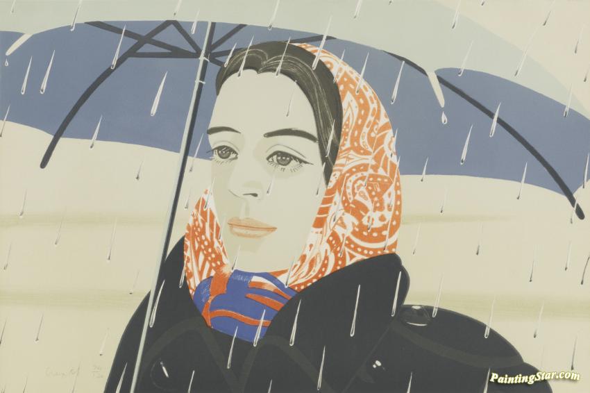 850x566 Blue Umbrella Artwork By Alex Katz Oil Painting Amp Art Prints - Blue Umbrella Painting