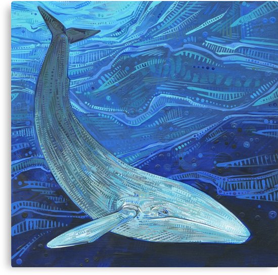 550x545 Blue Whale Painting - Blue Whale Painting