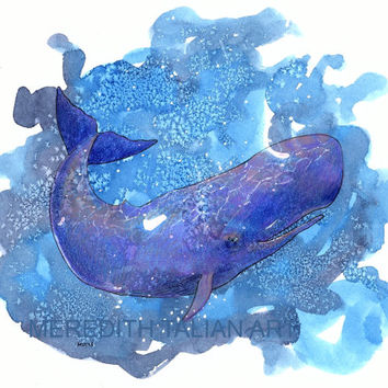 354x354 Whale Painting - Blue Whale Painting