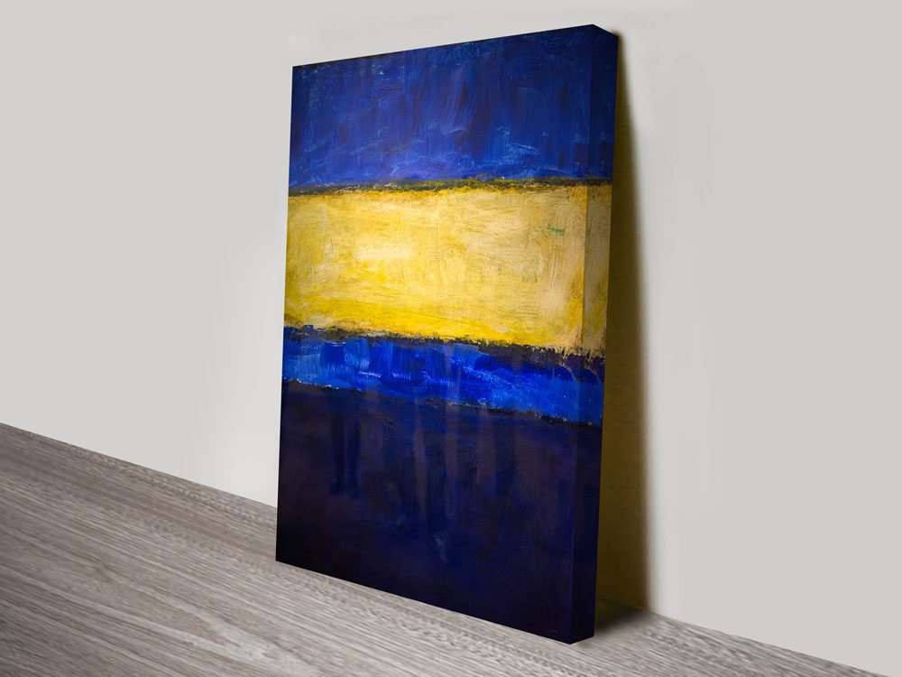 1000x750 Mark Rothko Modern Art Blue And Yellow Painting Print On Canvas - Blue Yellow Painting
