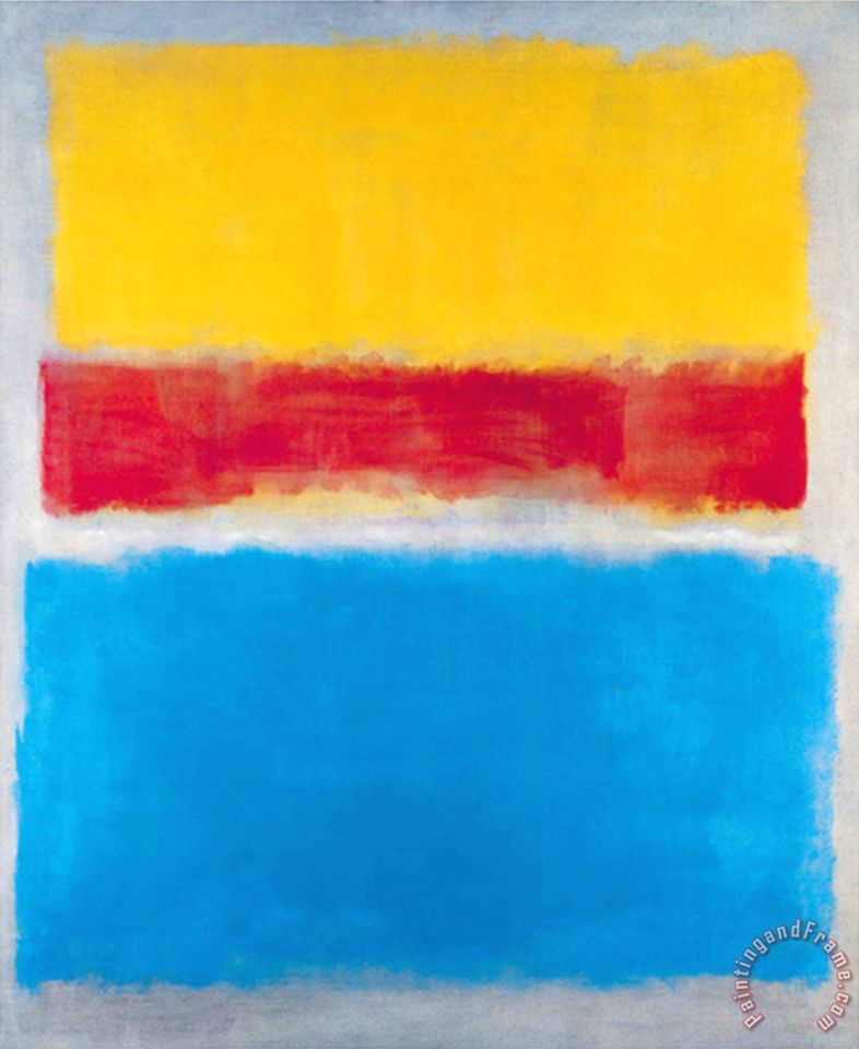 786x960 Mark Rothko Untitled Yellow Red And Blue Painting - Blue Yellow Painting