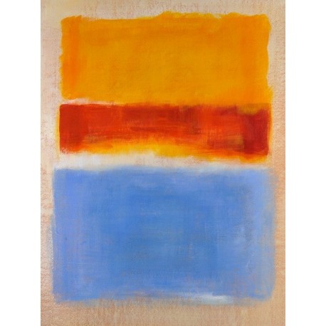 458x458 Yellow Red Blue By Mark Rothko Oil Painting Reproductions - Blue Yellow Painting