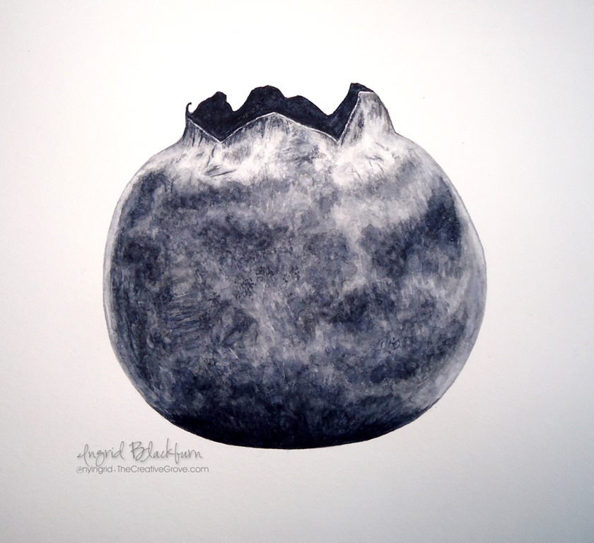 840x768 Things I Learned Painting A Blueberry Watercolor - Blueberry Painting