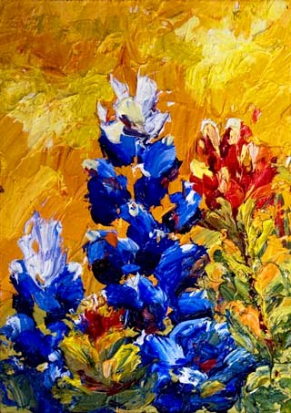 320x453 Niki Gulley Bluebonnet Oil Painting By Niki Gulley - Bluebonnet Oil Painting