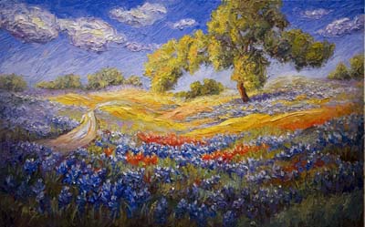 400x249 Niki Gulley Bluebonnet Oil Paintings - Bluebonnet Oil Painting
