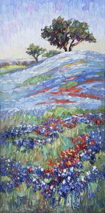 213x432 Niki Gulley New Bluebonnet Oil Painting By Texas - Bluebonnet Oil Painting