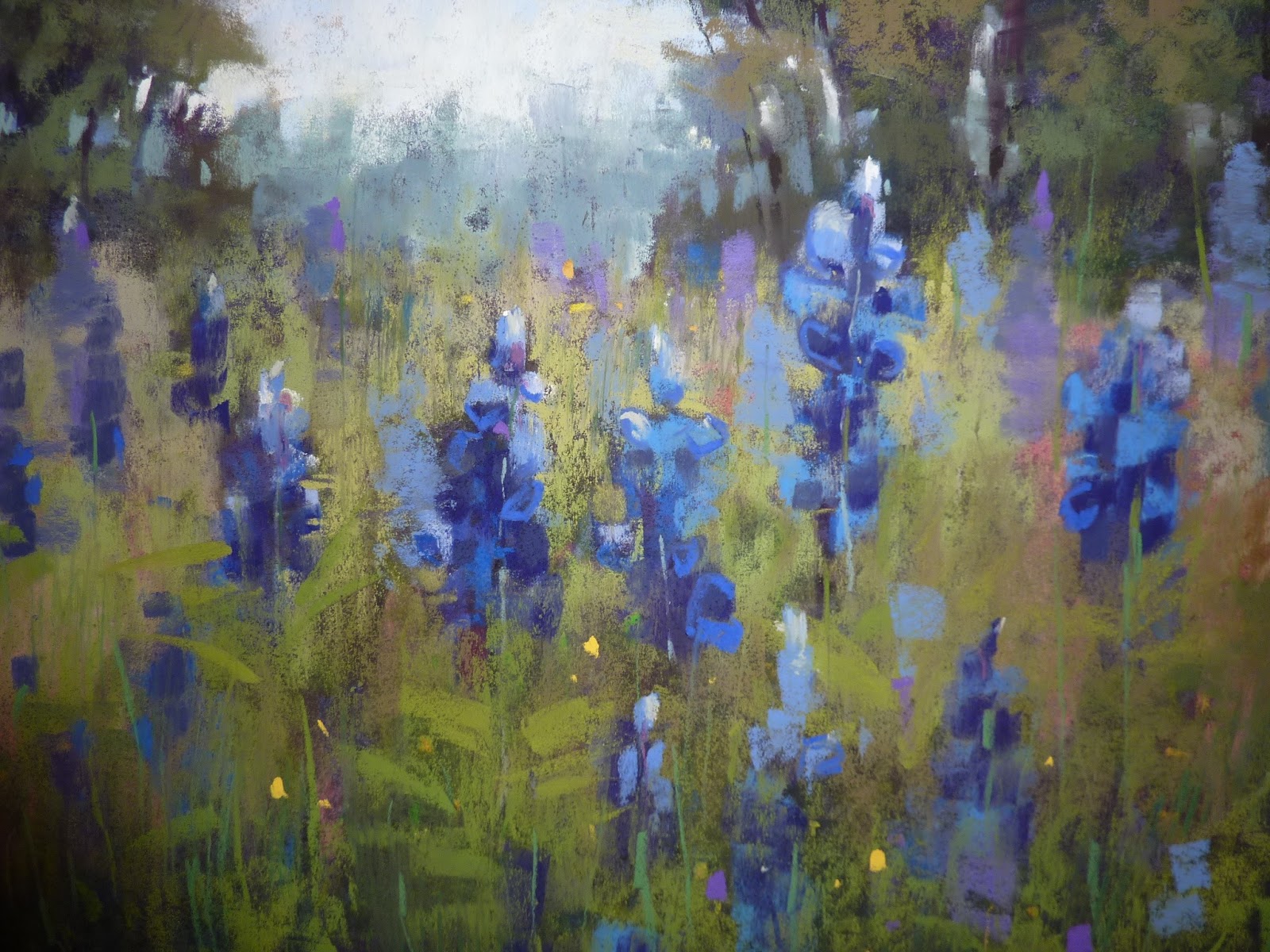 1600x1200 Painting My World Refining A Demo Painting Bluebonnets! - Bluebonnet Painting
