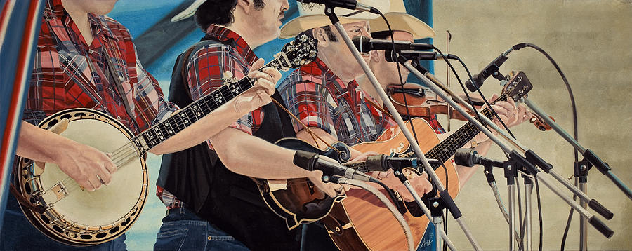 900x358 Bluegrass Painting By Kevin Aita - Bluegrass Painting