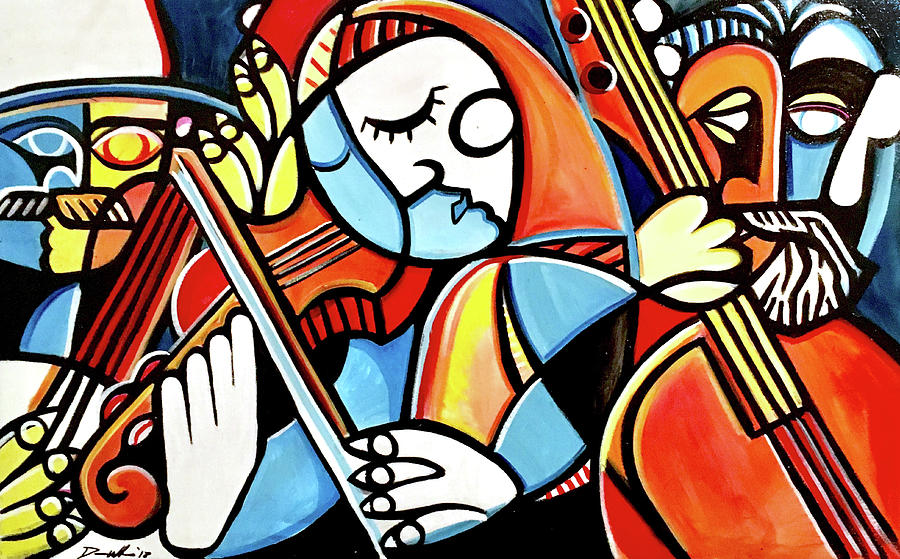 900x559 Broken Bluegrass Painting By Dennis Wells - Bluegrass Painting