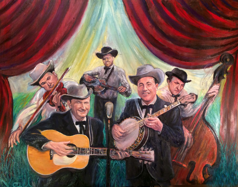 900x708 Paintings James Vogel - Bluegrass Painting