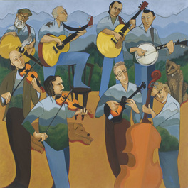 264x265 Bluegrass Art Painting Amp Music Mountain Souls Marsha Hammel - Bluegrass Painting