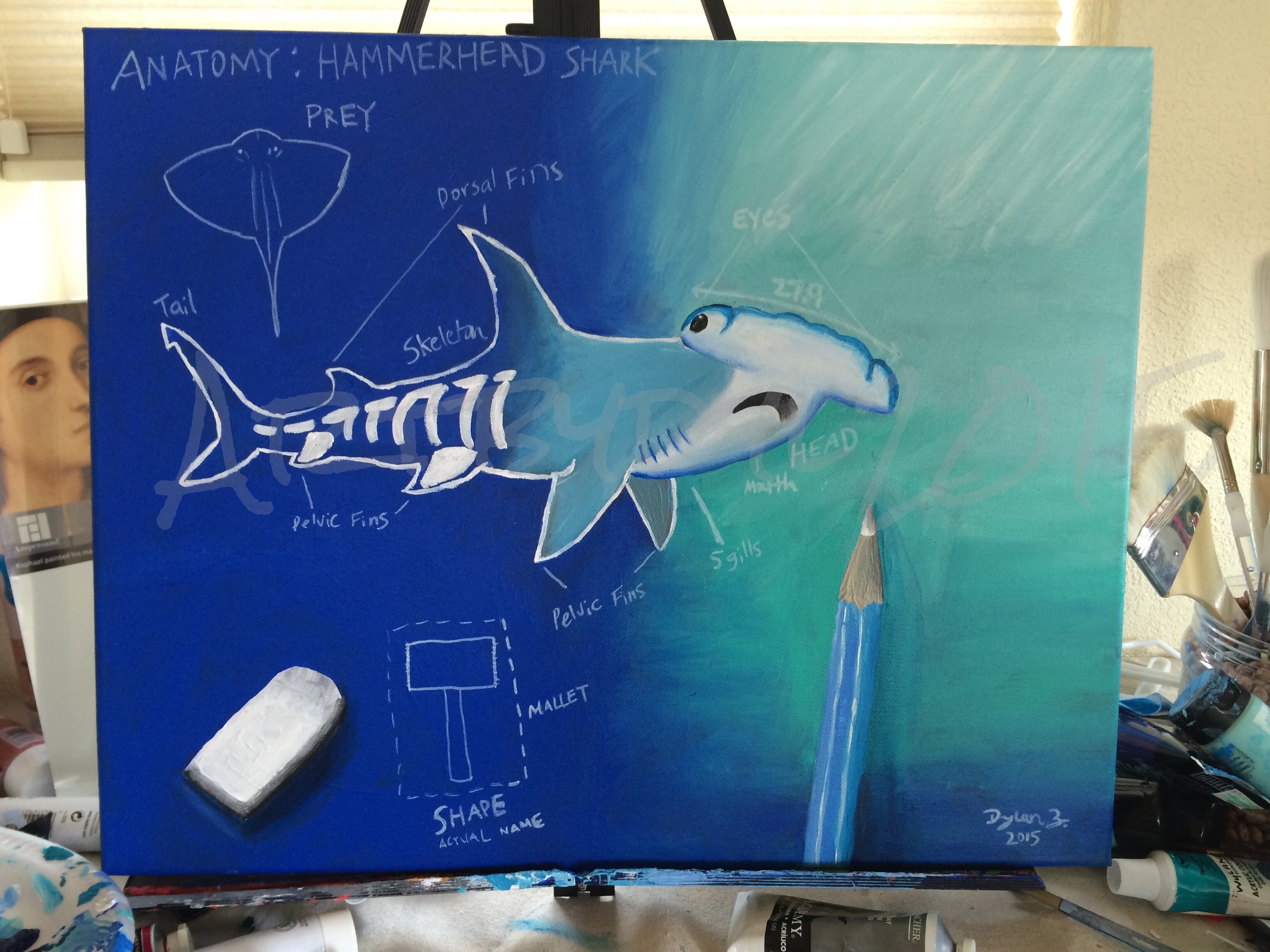 3000x2250 Hammerhead Artbydyl - Blueprint Painting