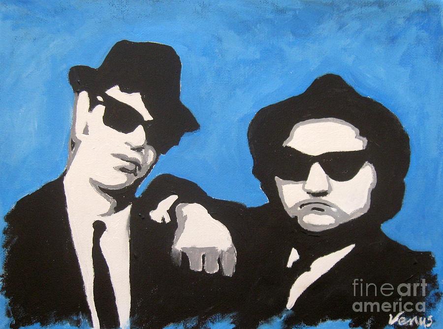 900x669 Blues Brothers Painting By Venus - Blues Brothers Painting