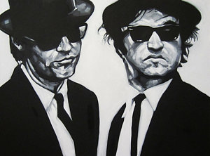 300x222 Blues Brothers Paintings Fine Art America - Blues Brothers Painting