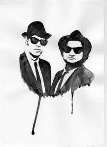 217x300 Signed Original Painting Art Print Blues Brothers Music Pop Art - Blues Brothers Painting