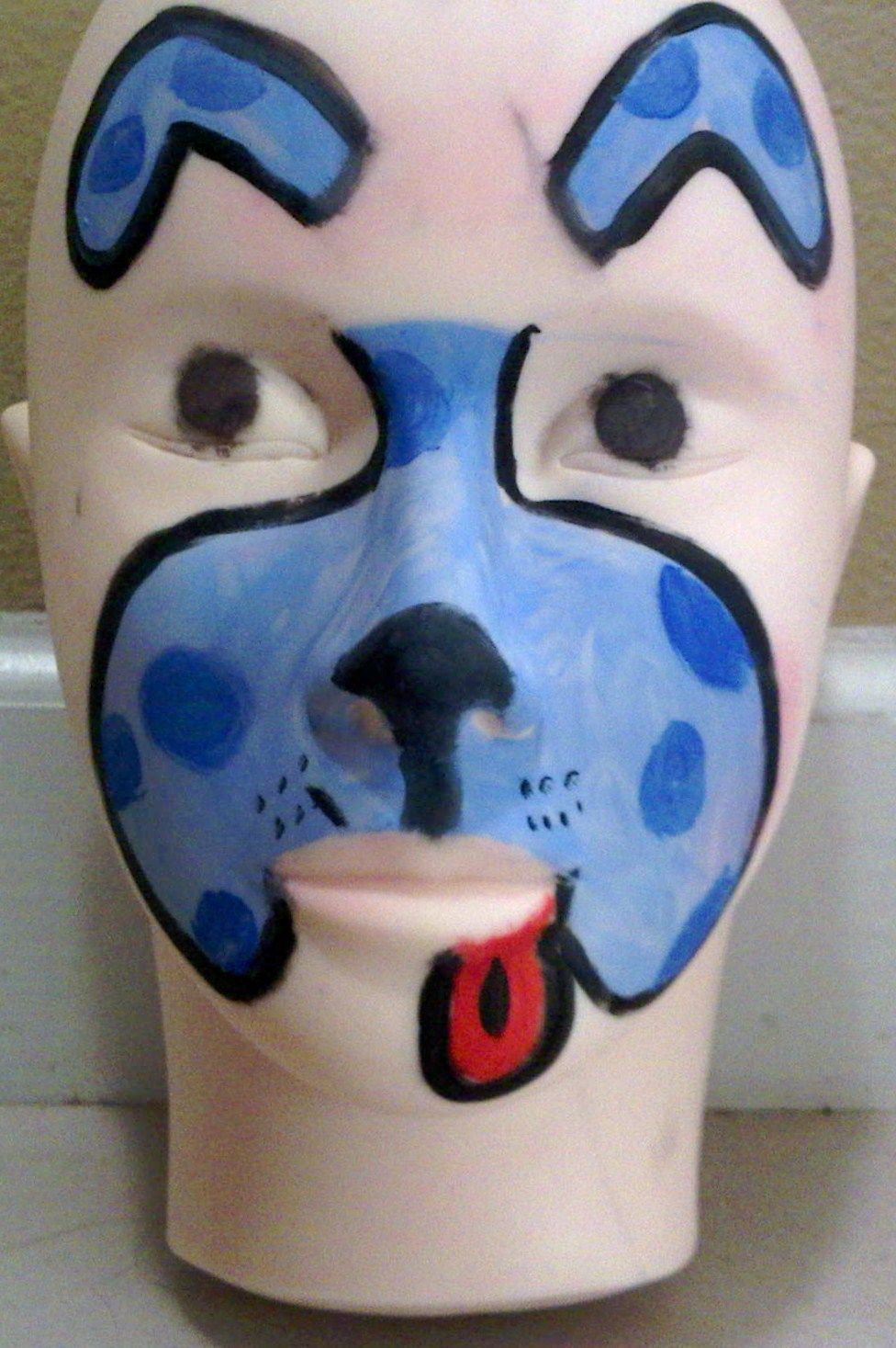 976x1467 Blues Clues Dog (Cute) Face Painting Art Blues - Blues Clues Painting