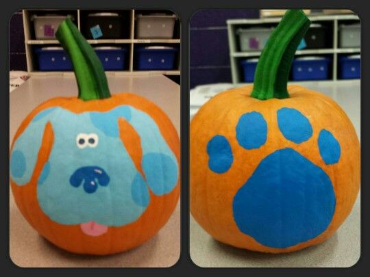 540x405 Blues Clues Pumpkin I Painted! Holiday Ideas Blues - Blues Clues Painting