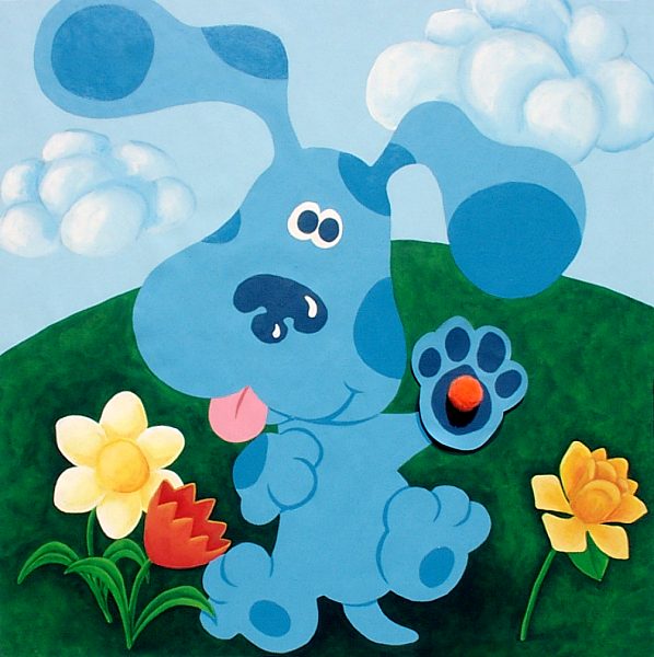 598x600 Blue's Clues - Blues Clues Painting