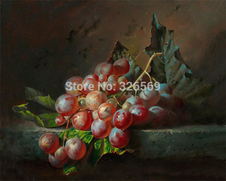 750x600 Large Size Single Wall Free Shipping Classic Painting Grapes - Bmf Painting