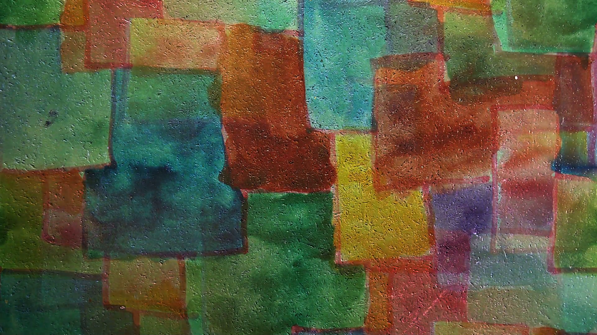 1920x1080 Video Motion Graffiti Square Spots Paint Ornament Night Light - Bmf Painting