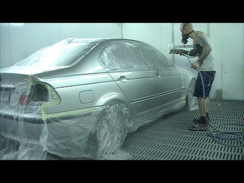 480x360 Silver Metallic Bmw 320i Spray Painting Tutorial - Bmw Car Painting