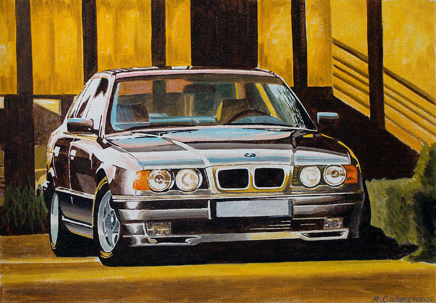 900x626 Bmw M5 E34 Painting By Ildus Galimzyanov - Bmw Painting