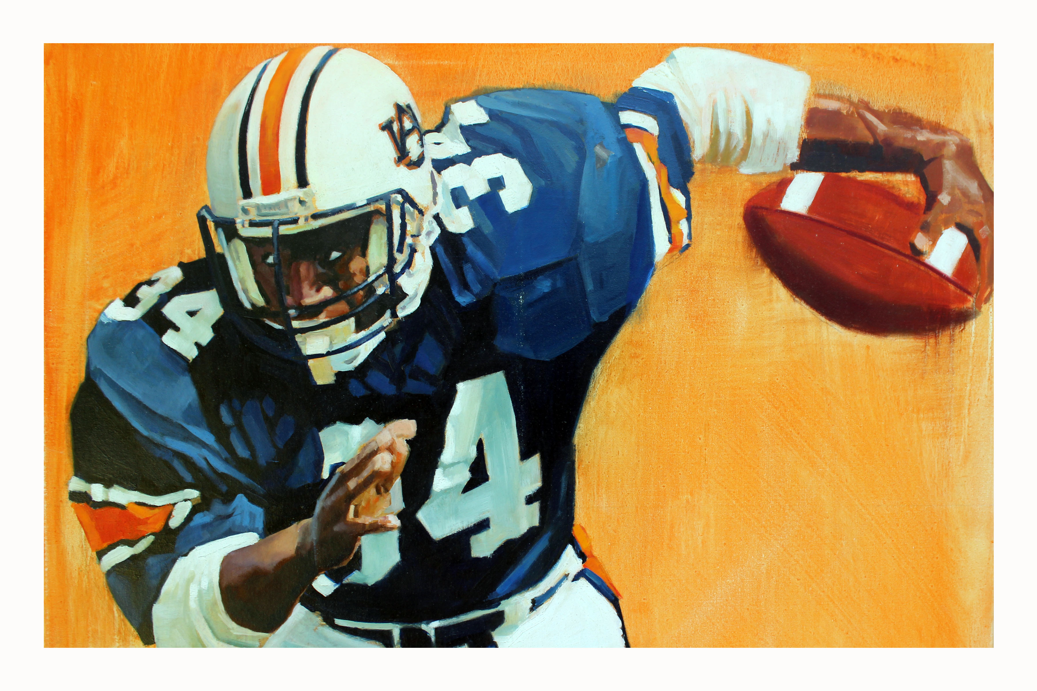 3600x2400 Bo Jackson Auburn Tigers - Bo Jackson Painting