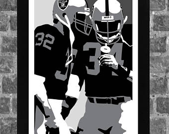 340x270 Bo Jackson Art Etsy - Bo Jackson Painting