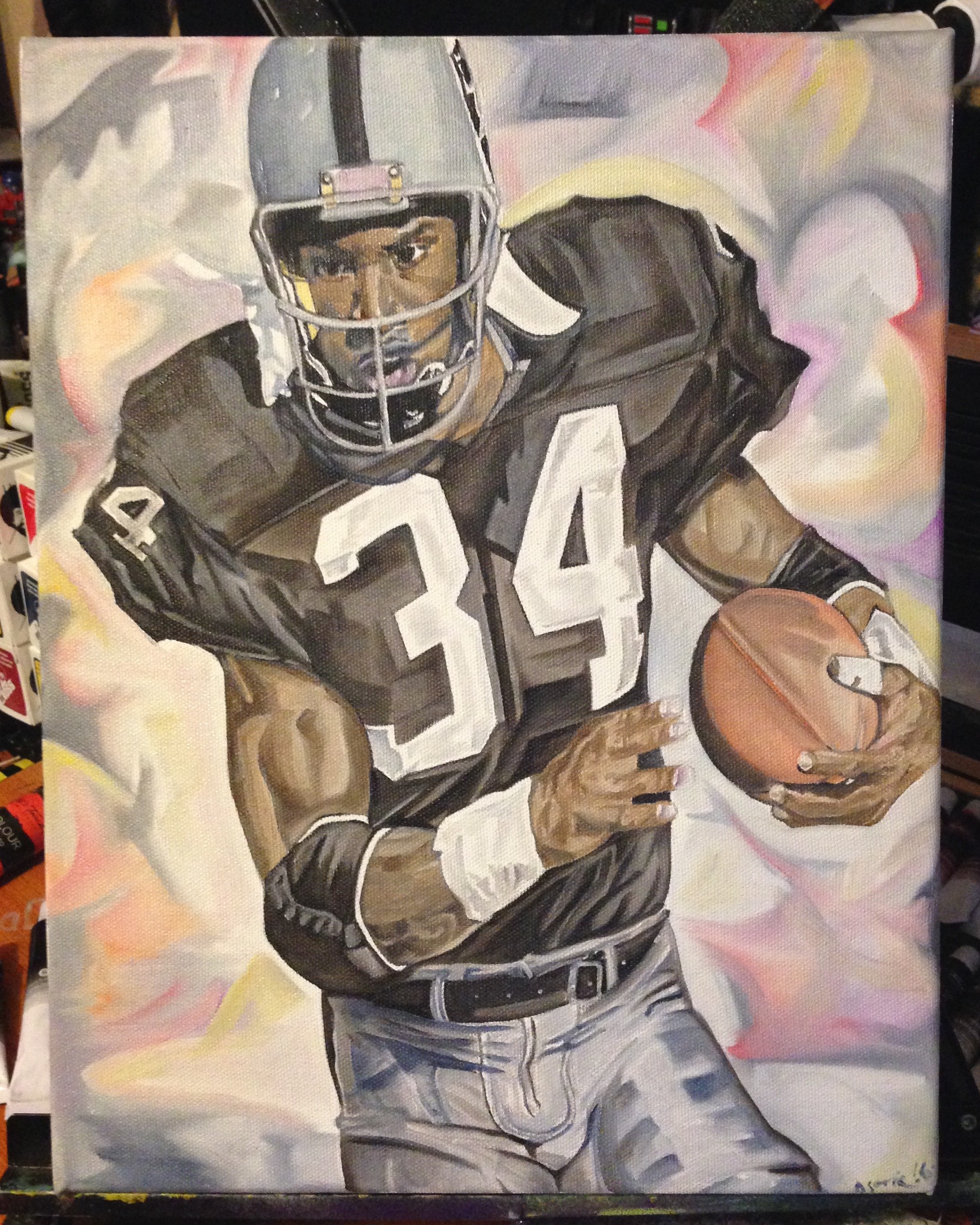 2154x2692 Daniel Soria Artist - Bo Jackson Painting
