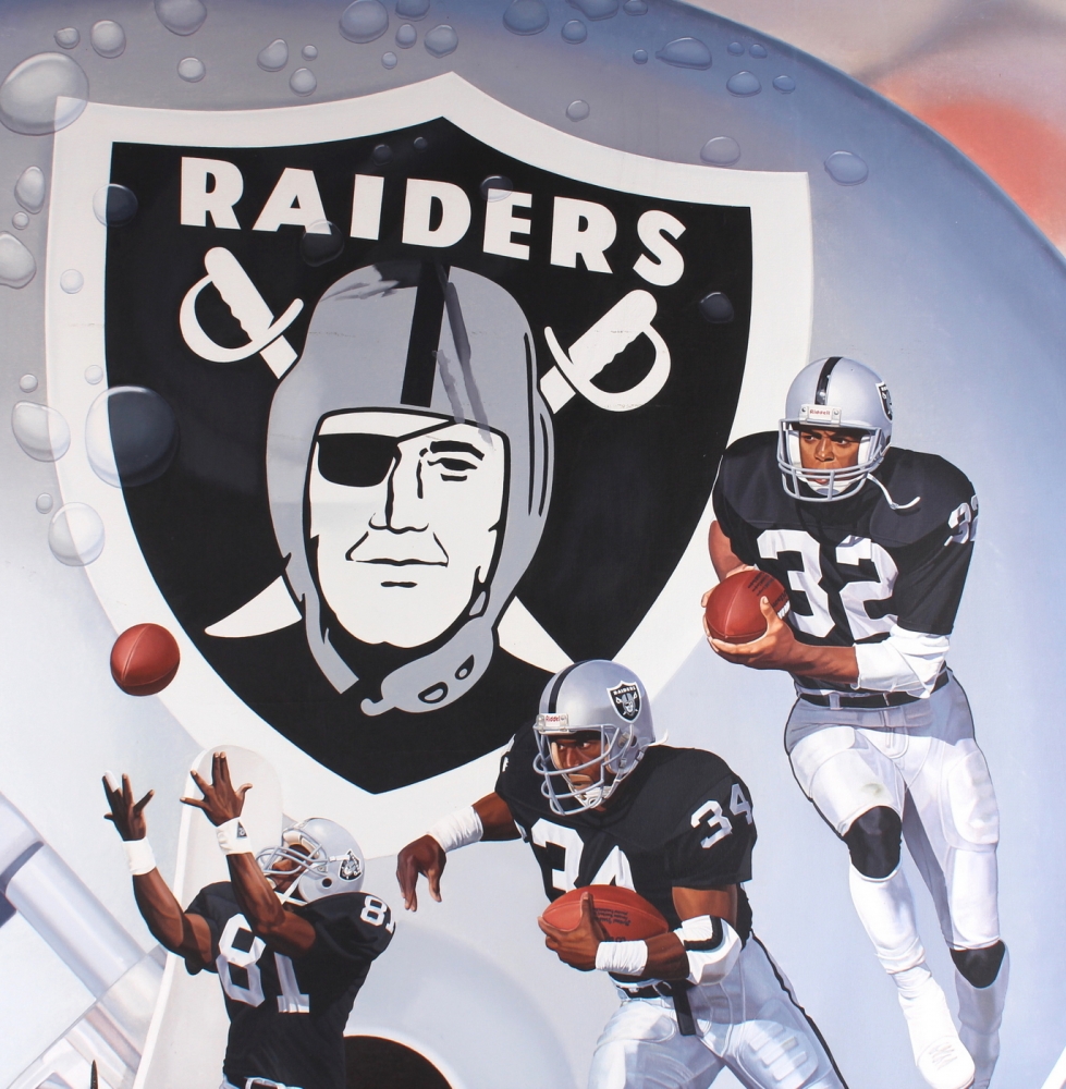 979x1000 Online Sports Memorabilia Auction Pristine Auction - Bo Jackson Painting