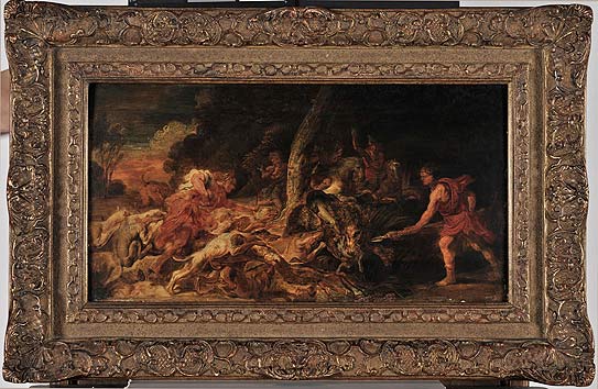 543x354 Greece Presents Stolen Amp 039rubensamp 039 Painting Recovered By - Boar Hunt Painting