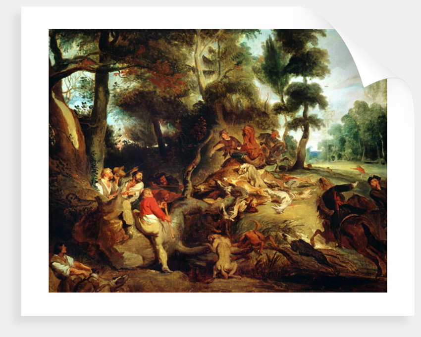 850x681 The Wild Boar Hunt, After A Painting By Rubens Posters Amp Prints By - Boar Hunt Painting
