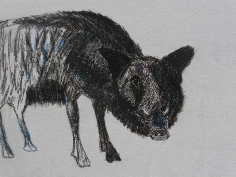 770x578 Saatchi Art Wild Boar (With The Tusks Of A Warthog) Painting By - Boar Painting