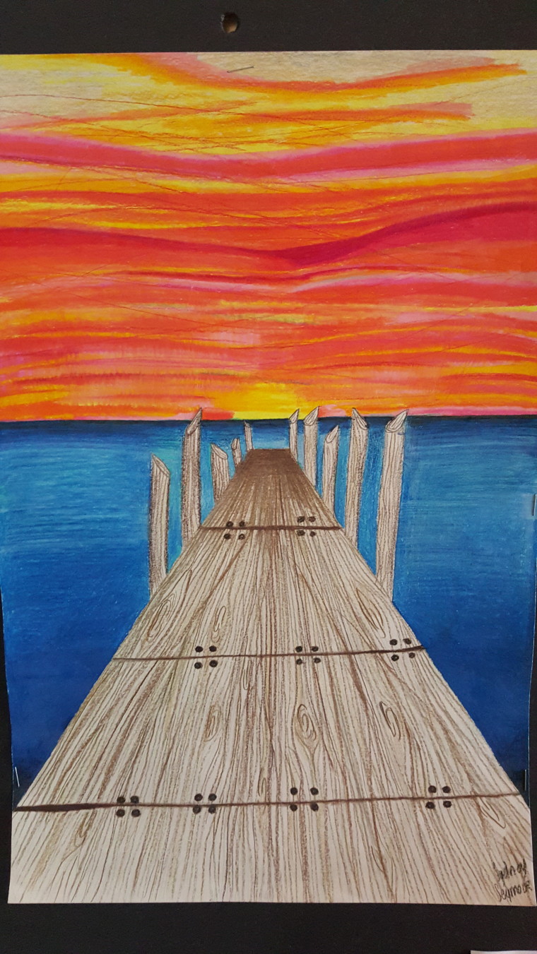 760x1351 March Contest Entry On The Boardwalk - Boardwalk Painting