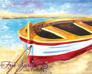 Boat Canvas Painting