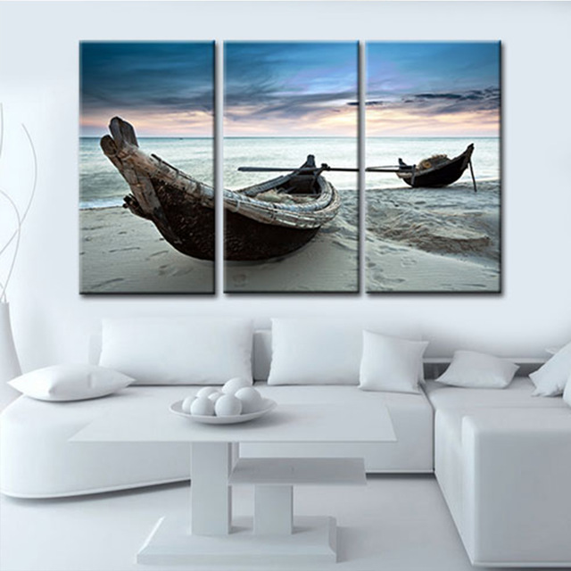 Boat Canvas Painting at PaintingValley.com | Explore collection of Boat ...