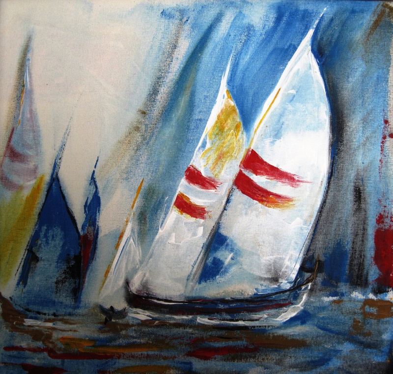 800x762 Boat By Honeytta Eyvany, Canvas - Boat Canvas Painting