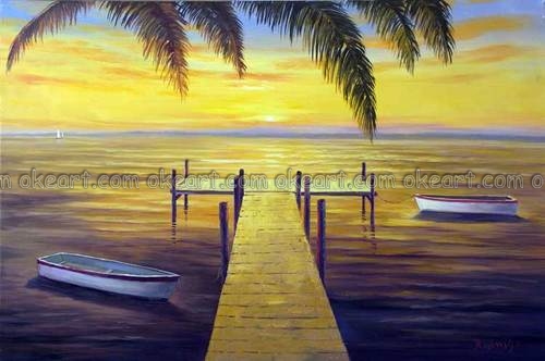 Boat Dock Painting