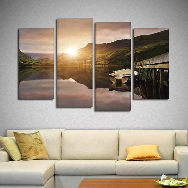 Boat Dock Painting at PaintingValley.com | Explore collection of Boat ...